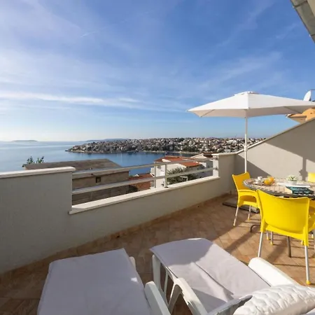 Apartment In Okrug Gornji With Sea View, Terrace, Air Conditioning, Wifi 5049-3 *