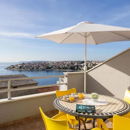 Apartment In Okrug Gornji With Sea View, Terrace, Air Conditioning, Wifi 5049-3