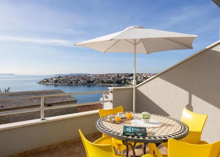 Appartement In Okrug Gornji With Sea View, Terrace, Air Conditioning, Wifi 5049-3